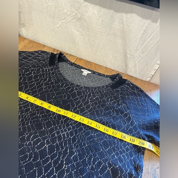 CALVIN KLEIN navy & gray women’s top size M - Picture 6 of 11